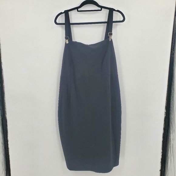 ♧ Take Nine Maternity Black Sleeveless Midi Dress Size XL Black - Picture 1 of 9